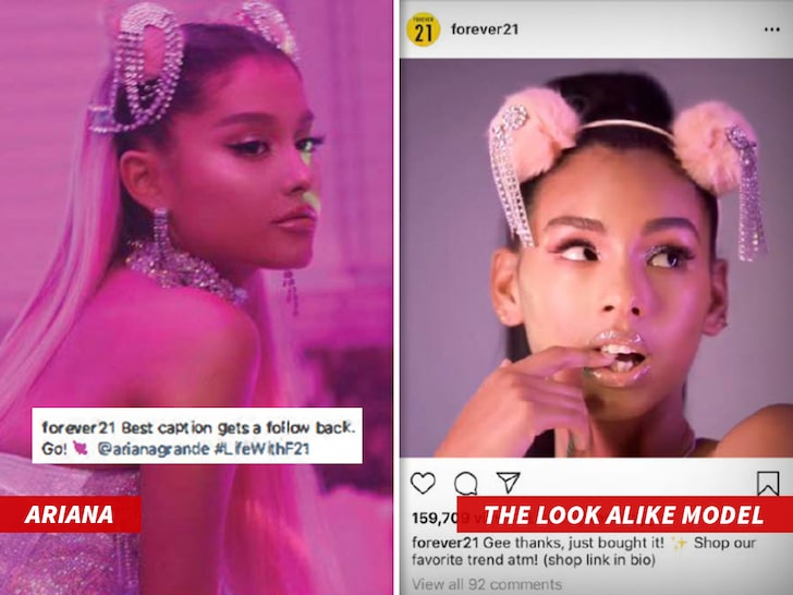 Singer Ariana Grande sues Forever 21 for $10 million over look alike ad campaign! 9