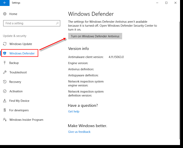 how to download windows defender windows 10
