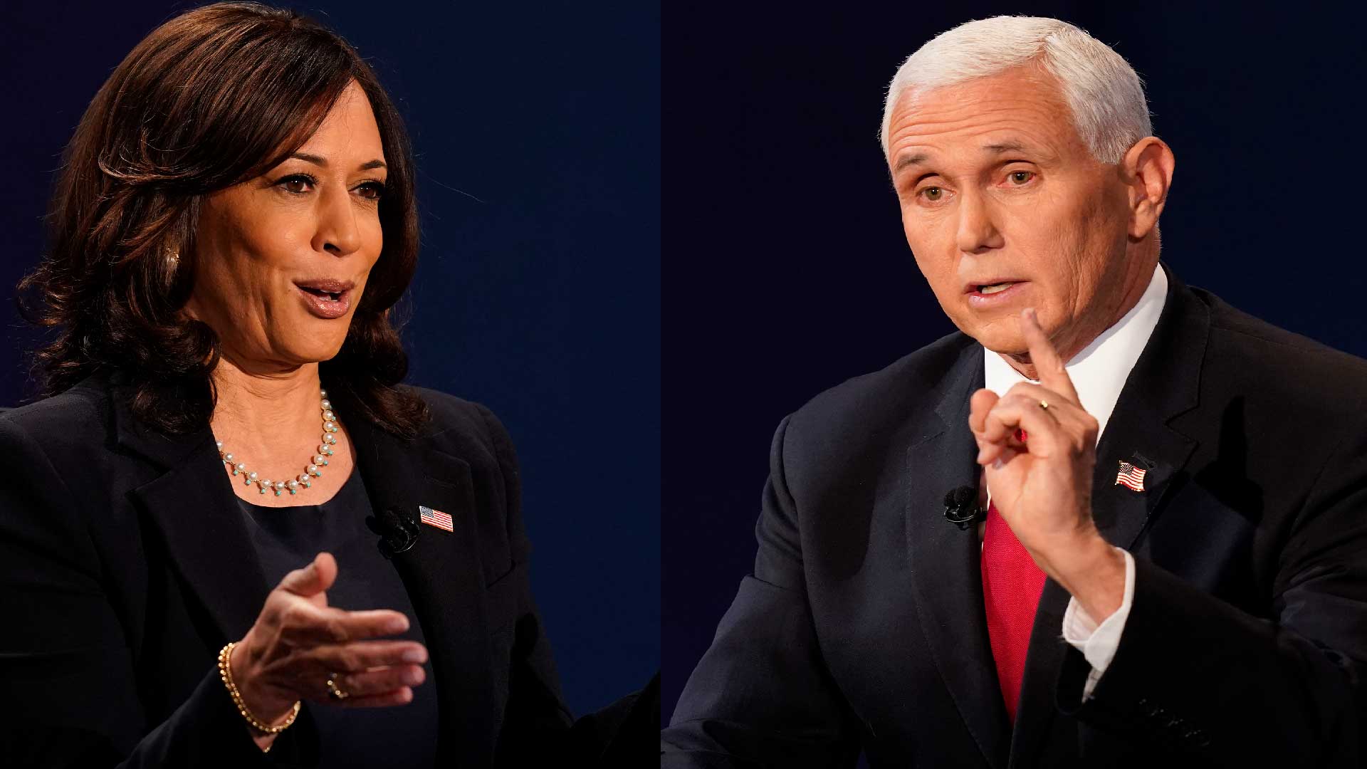 Kamla Harris and Mike Pence