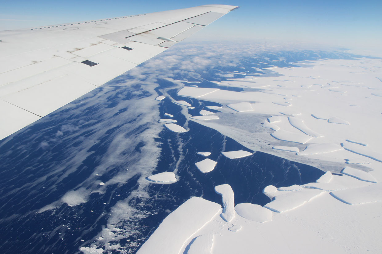 Global warming could lead to the melting of more than 1/3rd of Antarctic ice shelves