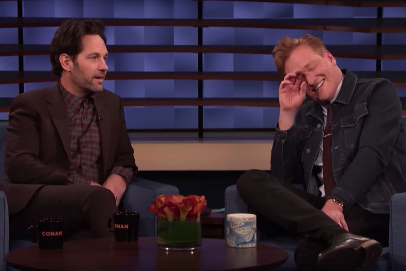 Paul Rudd and Conan O'Brien