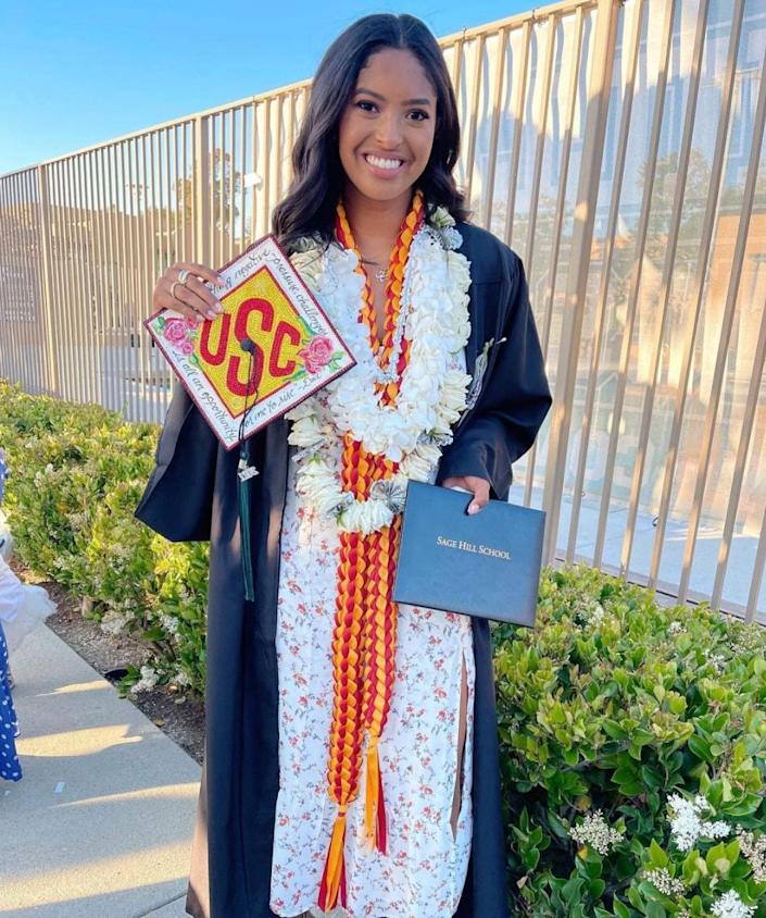 Natalia Bryant Graduates High School As Mom Vanessa Cheers Her On!!!