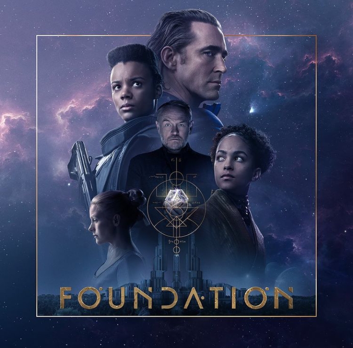 The poster for Apple TV+ sci-fi series 'Foundation'