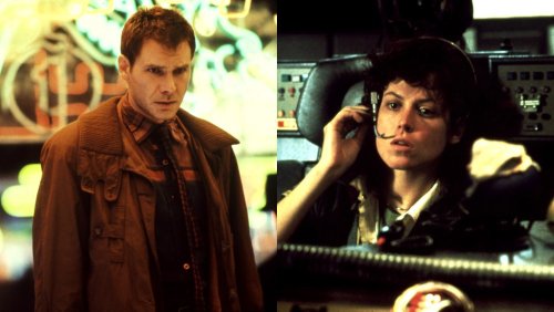 Stills from Blade Runner and Alien