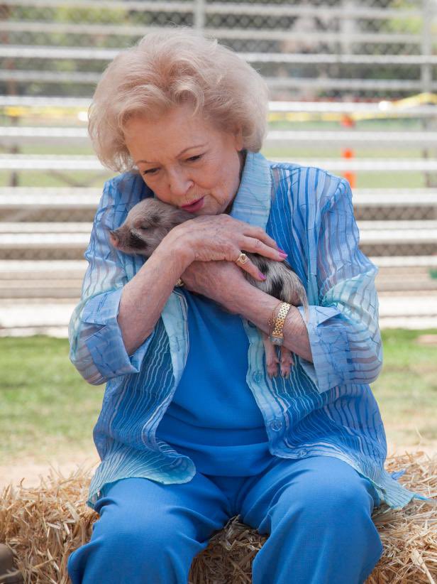 Betty white: an animal lover