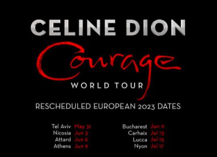 Celine dion new tour dates