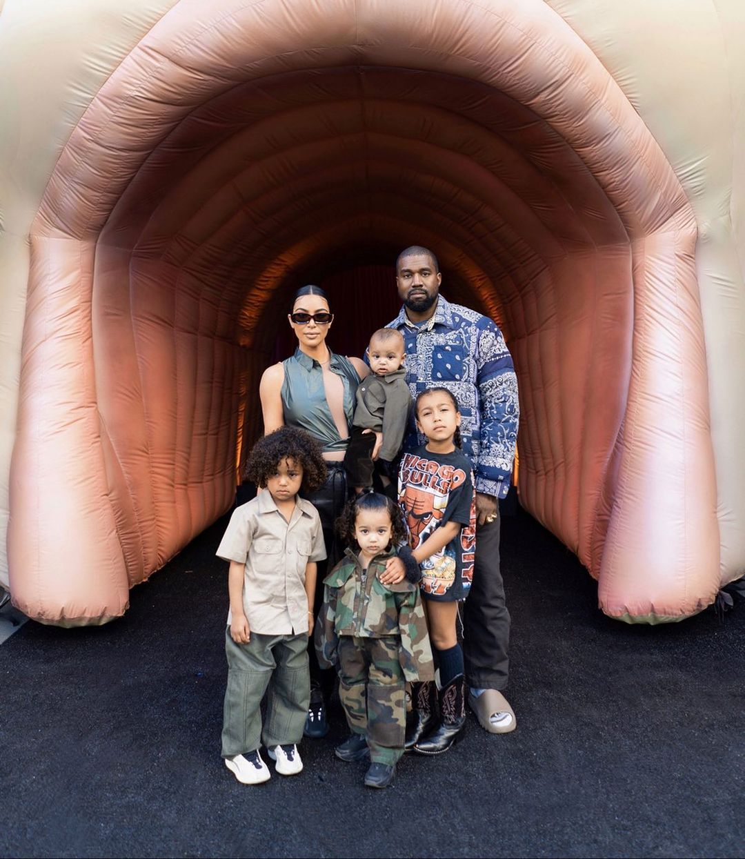 Kim and Kanye Family