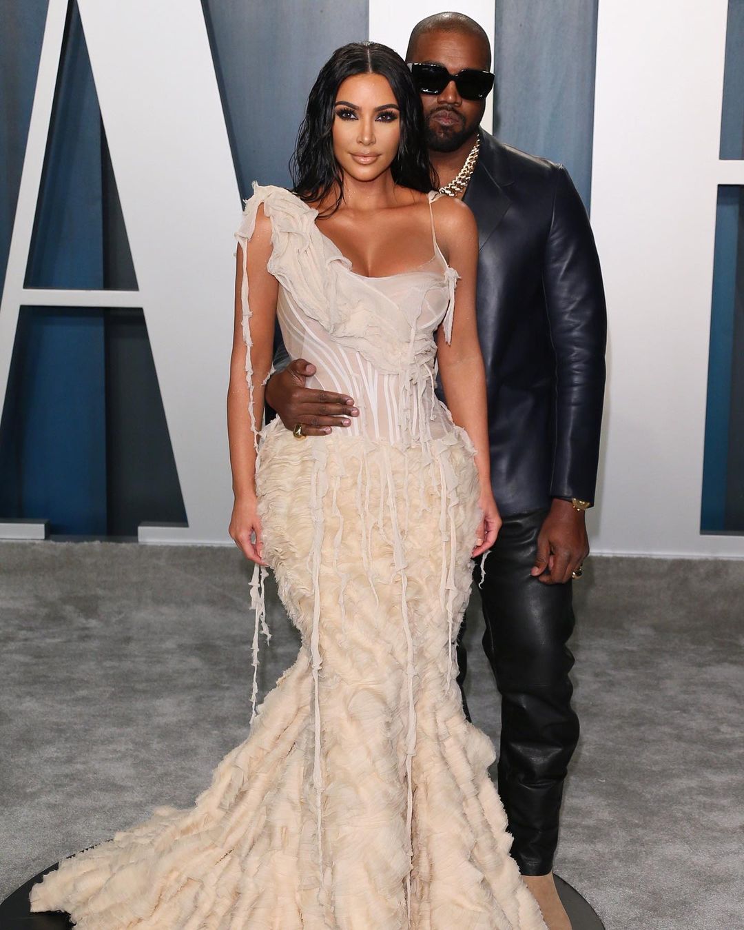 Kim Kardashian and Kanye West