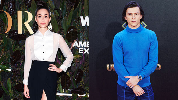 Emmy Rossum and Tom Holland