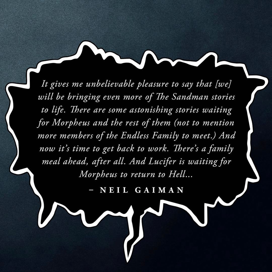 Neil Gaiman says about The Sandman