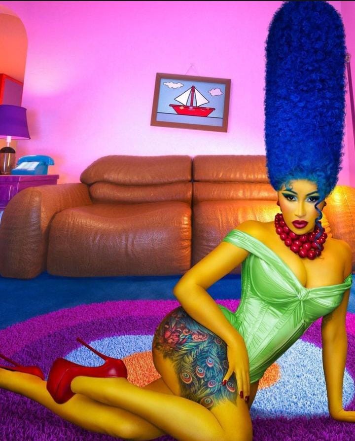 Cardi B as Ms. Marge Simpson