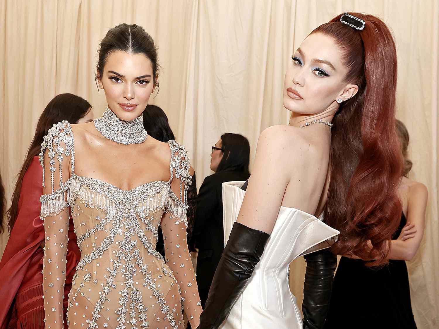 Kendall Jenner and Gigi Hadid Do Parisian Party Dressing Two Ways