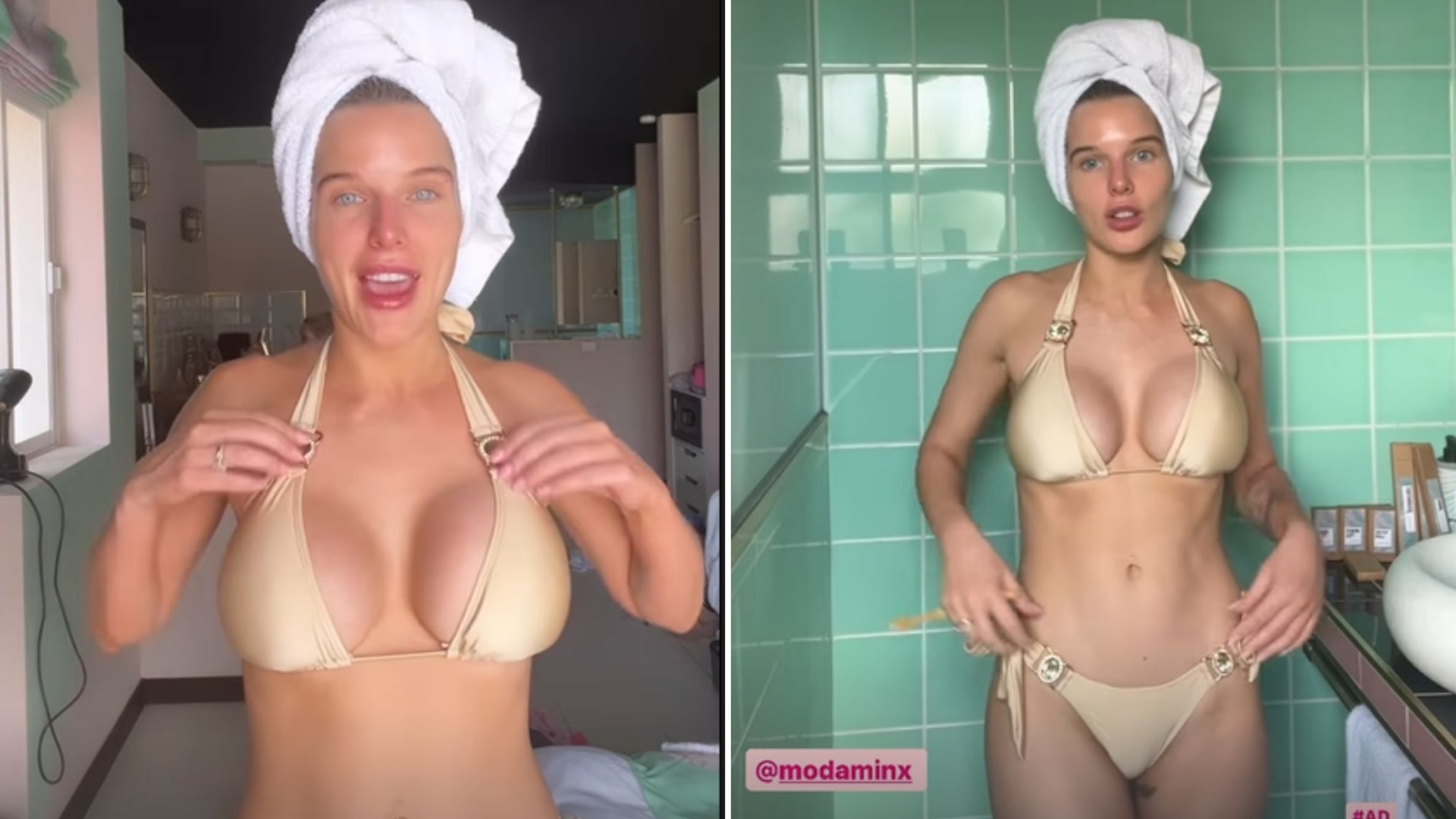 Helen Flanagan's Sizzling Gold Chain Bikini Photos Leave Fans Speechless! 10