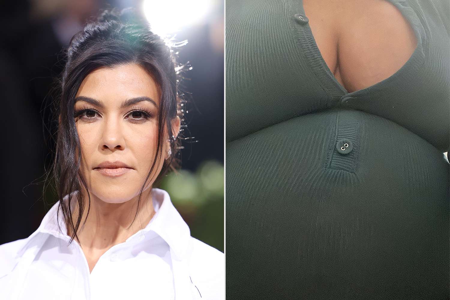 Pregnant Kourtney Kardashian Shows Off Her Baby Bump in Striking Photos 14