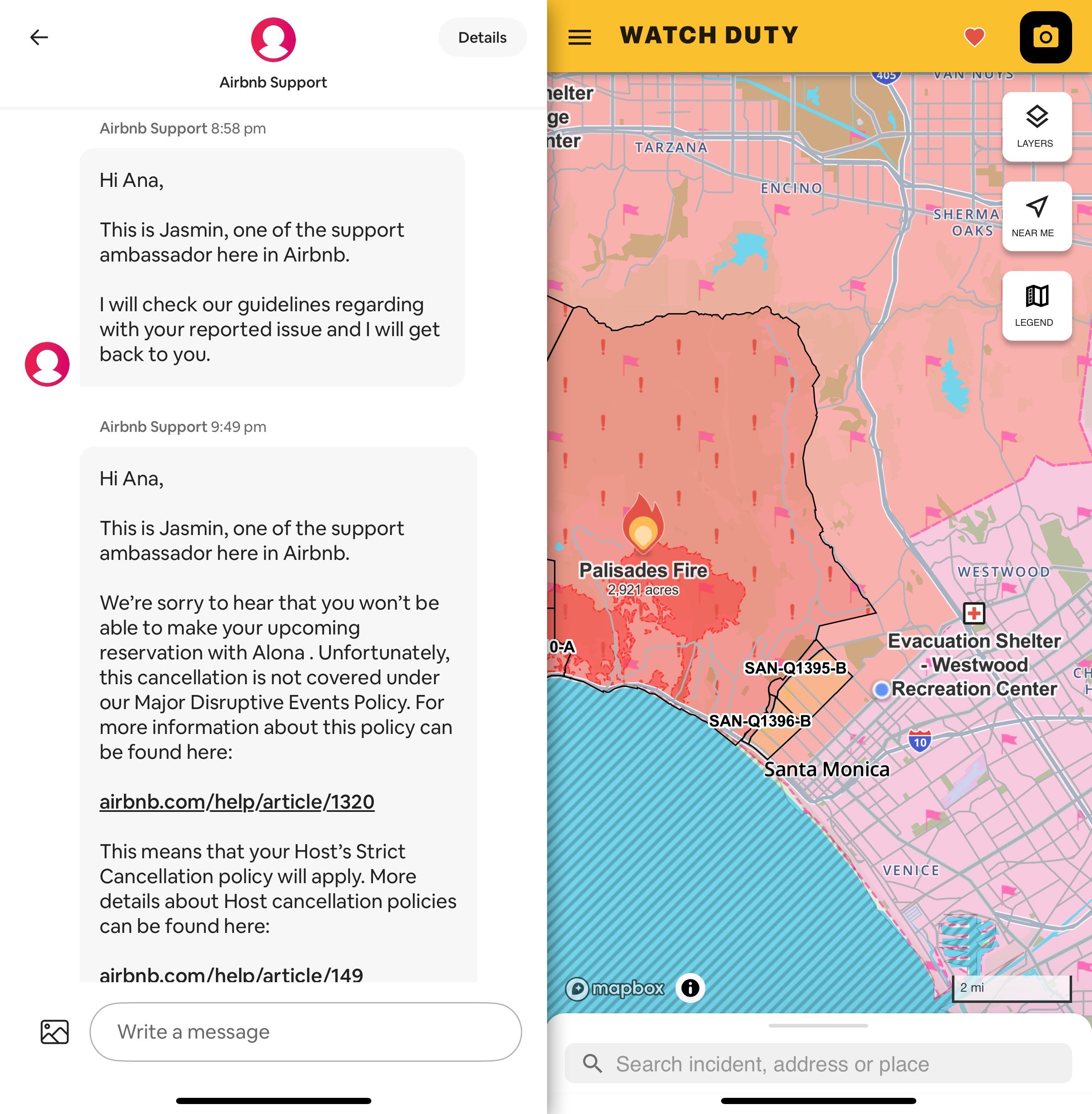 Airbnb offers refund to guest after Palisades fires booking complaint went viral